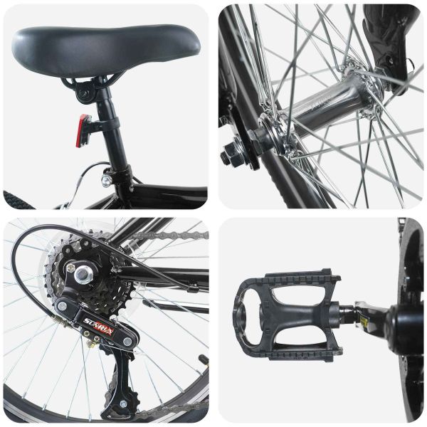 Детски Велосипед 24 инча 6-Speed за деца на възраст 8-12 години