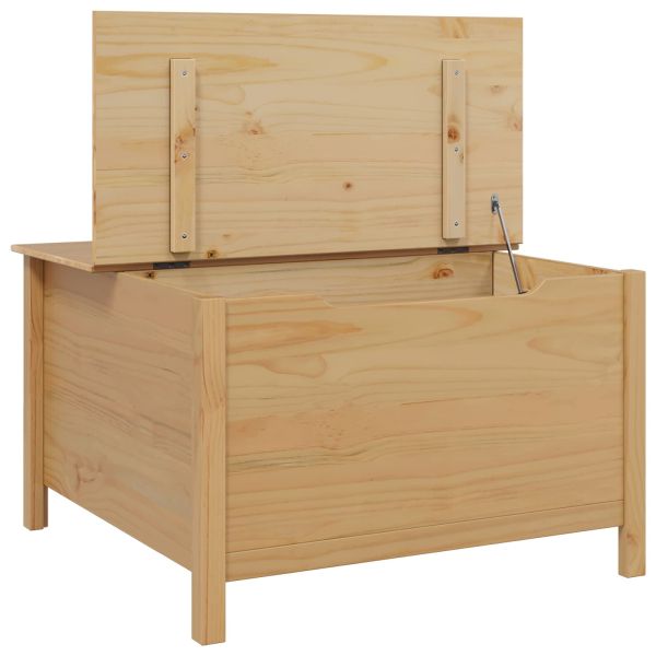 Масичка за кафе Меден кафяв 79.5 x 79.5 x 49 см Солиден бор