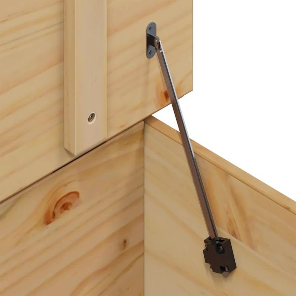 Масичка за кафе Меден кафяв 79.5 x 79.5 x 49 см Солиден бор