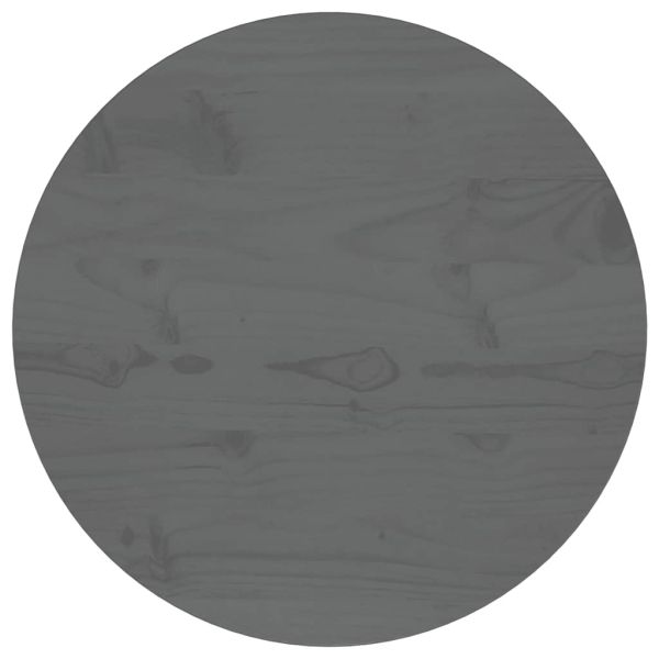 Плот за маса, сив, Ø60x2,5 см, бор масив