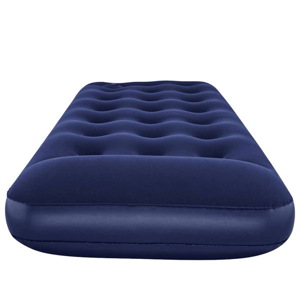 Bestway Надуваем флокиран матрак с вградена крачна помпа, 185x76x28 см