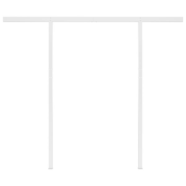 Ръчно прибиращ се сенник с прътове, 3x2,5 м, антрацит