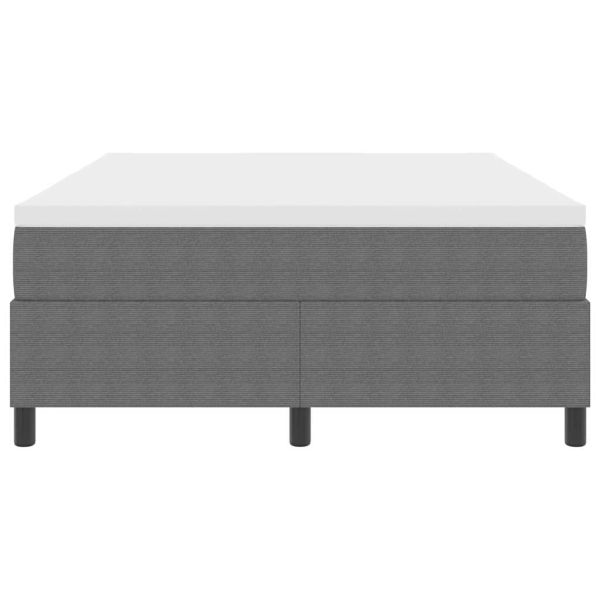 Легло с пружинирана основа Светлосив и бял 140 x 190 cm