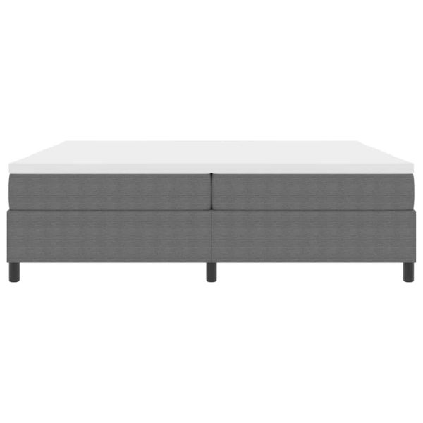 Легло с пружинирана основа Светлосив и бял 200 x 200 cm