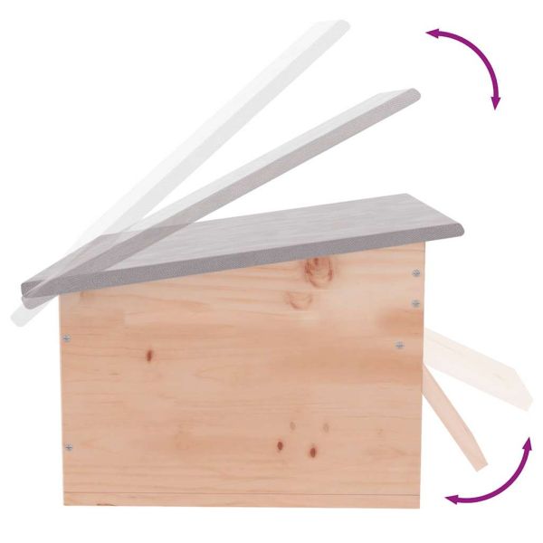 Къща за таралеж, 45x33x22 см, дърво