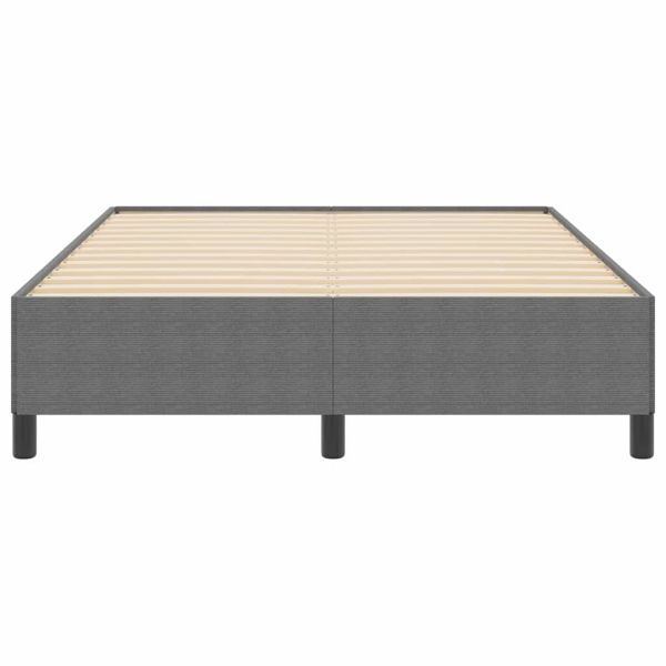 Легло с пружинирана основа Светлосиво 140 x 190 cm