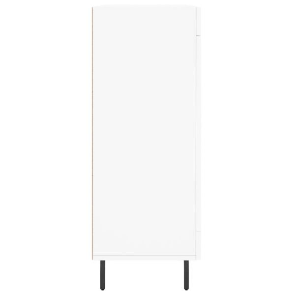 Сайдборд, бял, 69,5x34x90 см, инженерно дърво