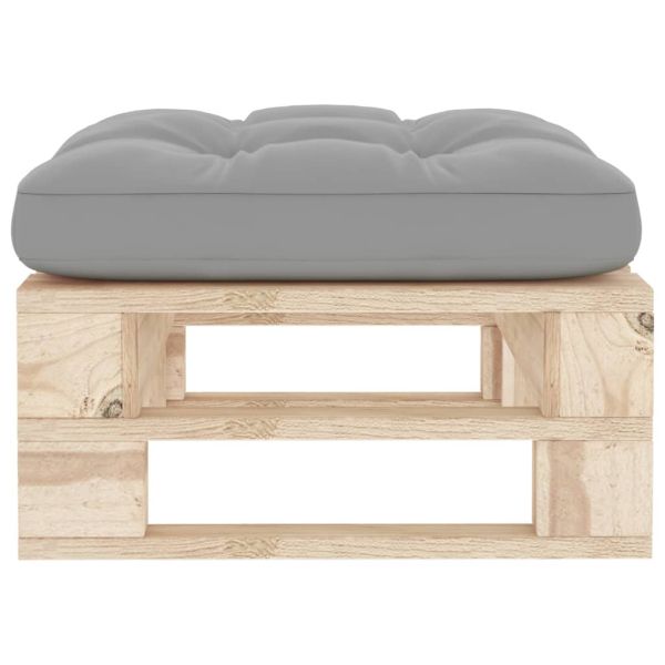 Градинска палетна табуретка импрегнирано борово дърво