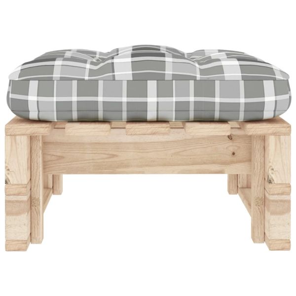 Градинска палетна табуретка импрегнирано борово дърво