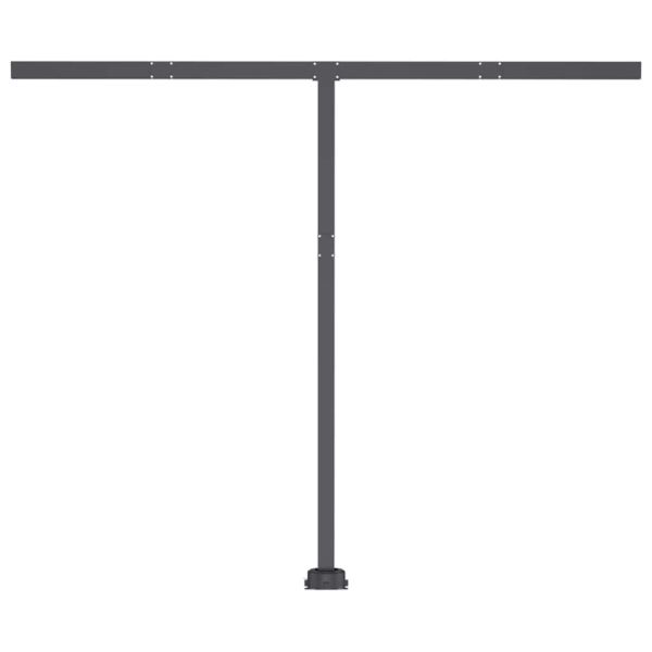 Свободностояща ръчно прибираща се тента, 350x250 см, жълто/бяло