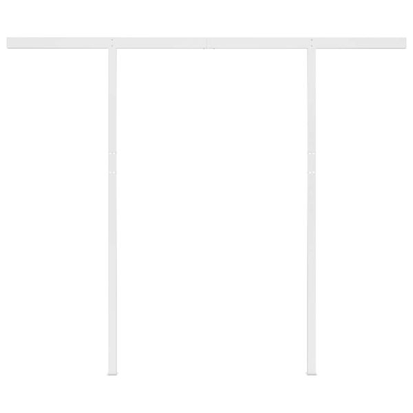 Ръчно прибиращ се сенник с LED, 3,5x2,5 м, антрацит