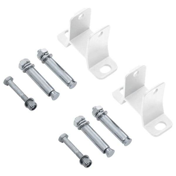 Автоматичен сенник с LED и сензор за вятър 3,5x2,5 м жълто/бяло