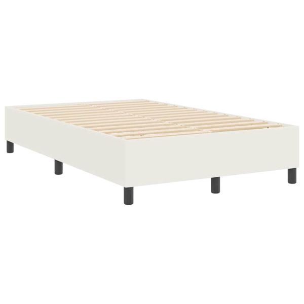 Платформено легло Крем 120 x 200 cm текстил