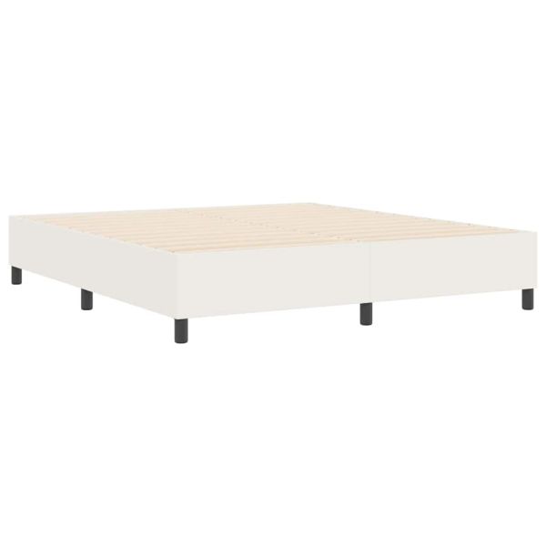Платформено легло Крем 180 x 200 cm текстил