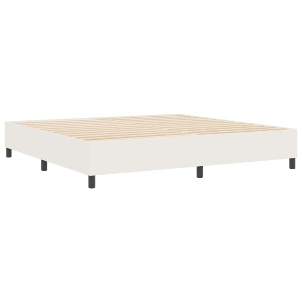 Платформено легло Крем 200 x 200 cm текстил