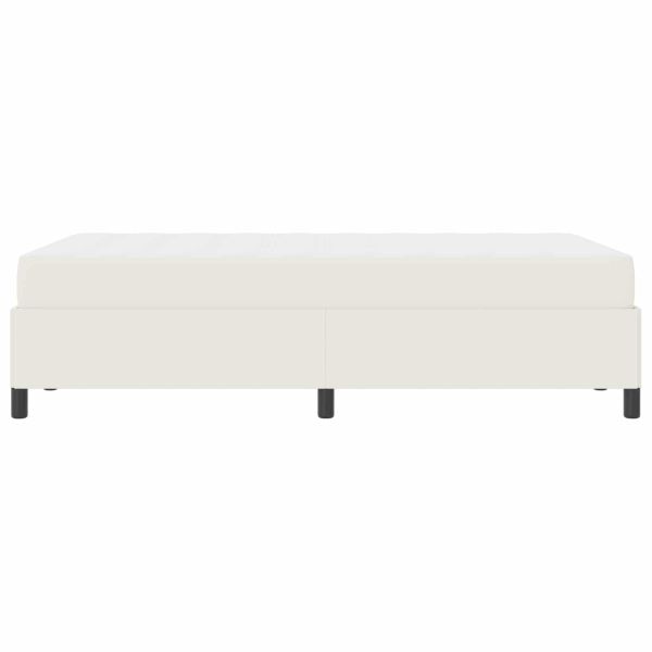 Рамка за легло с матрак Крем 120 x 200 cm текстил