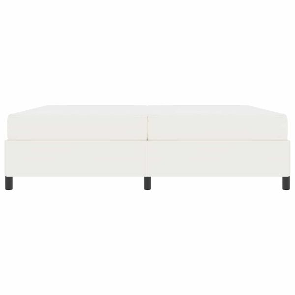 Рамка за легло с матрак Крем 200 x 200 cm текстил