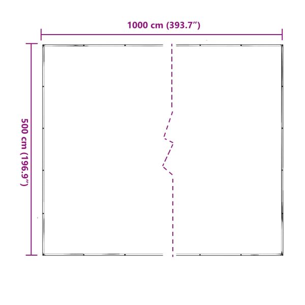 Платно с детайли Прозрачен 5 x 10 m Полиетилен