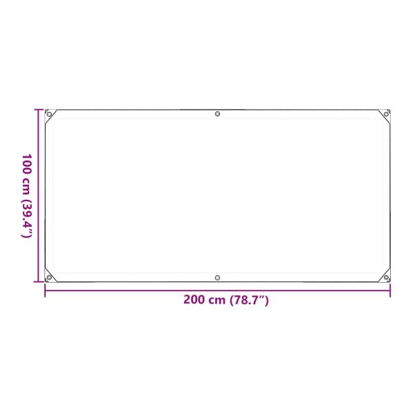 Тарпулин Прозрачен 1 x 2 m ПВЦ