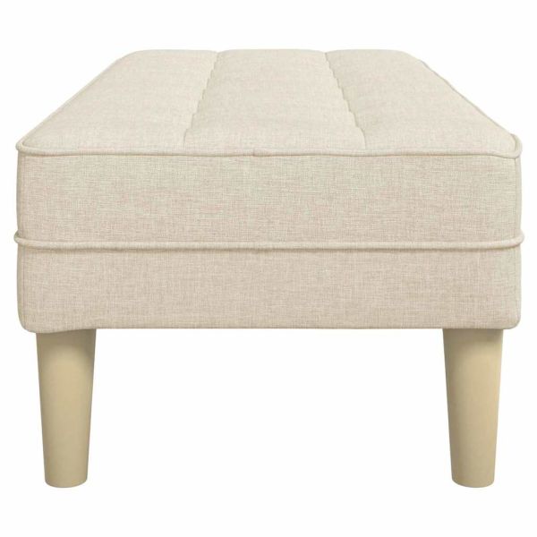 Пейка с възглавница Лен 113 x 57 x 39 см текстил