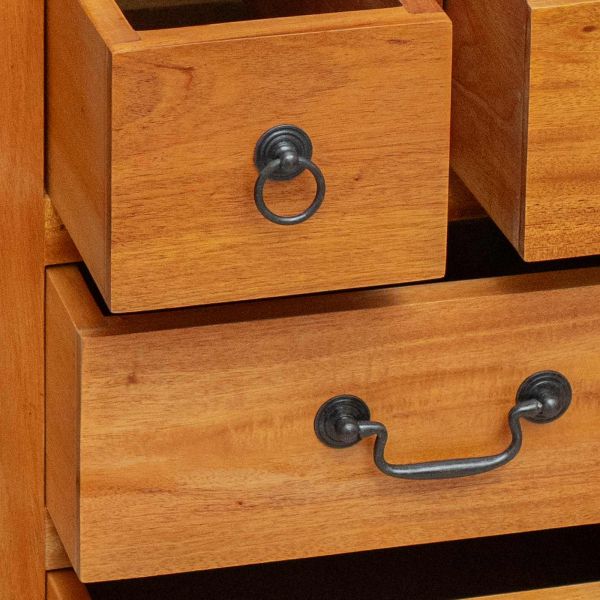 Плика Естествен 45 x 35 x 100,5 см Масивно махагоново дърво