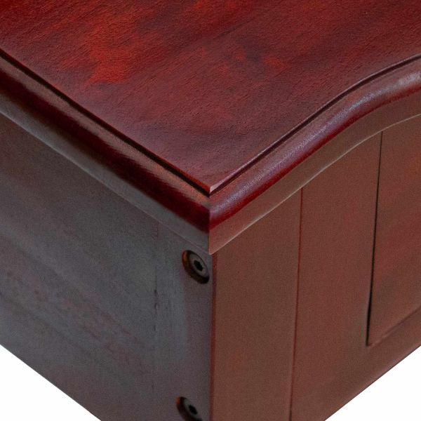 Конзолна маса Кафяво 50 x 29,5 x 76 см Масивно махагоново дърво