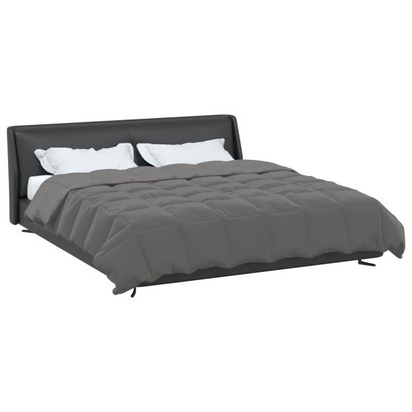 Пълно годишно юрганче Светлосиво 240 х 260 см Микрофибър