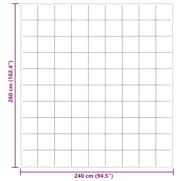 Зимен юрган Патичено Черно 240 х 260 см Микрофибър