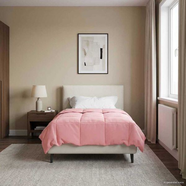 Зимен юрган Патичено Розово 135 x 220 см Микрофибър