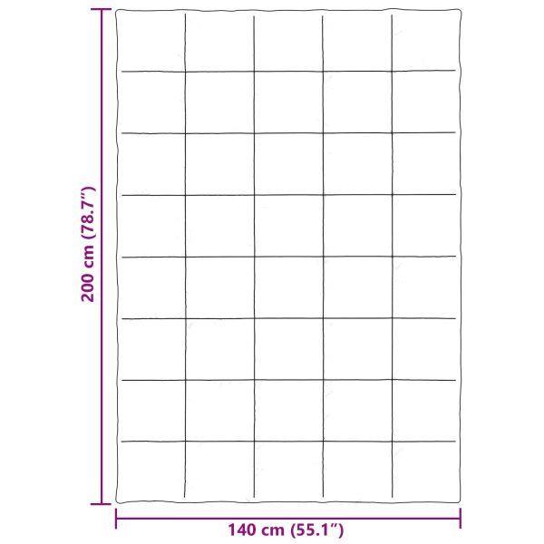 Зимен юрган Патичено Зелен 140 x 200 cm Микрофибър
