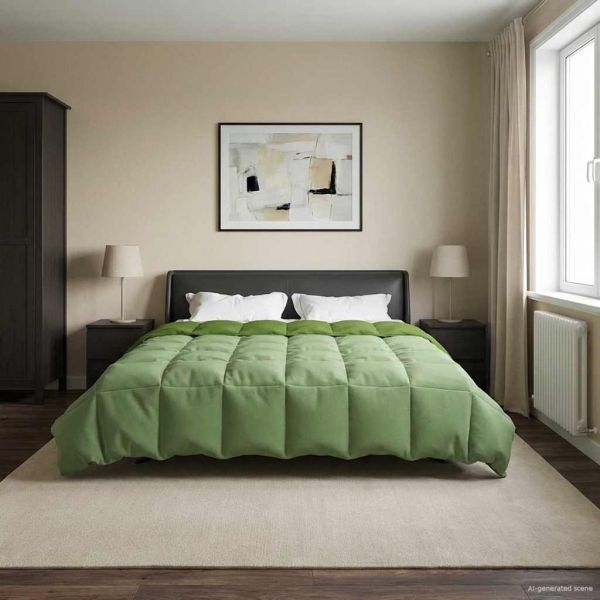 Зимен юрган Патичено Зелен 200 x 220 cm Микрофибър