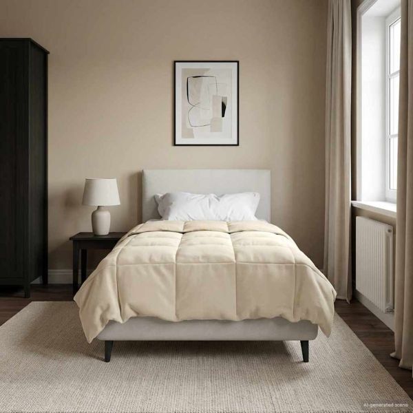 Зимен юрган Патичено Крем 135 x 200 cm Микрофибър