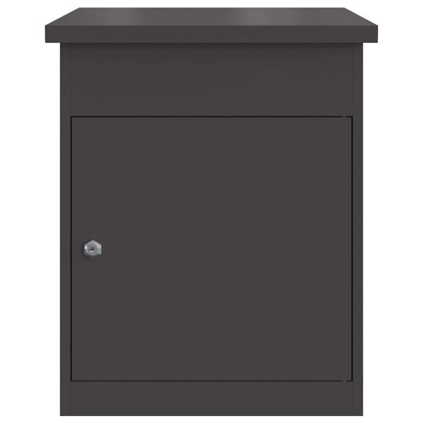 Пощенска кутия за пратки Черно 47.5 x 38 x 59 см Стомана