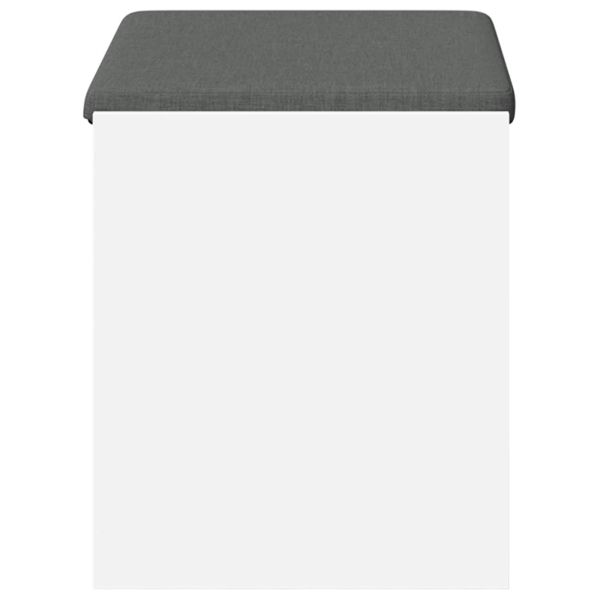 Пейка за коридор Бял 63 x 38 x 45 см Композитно дърво и текстил