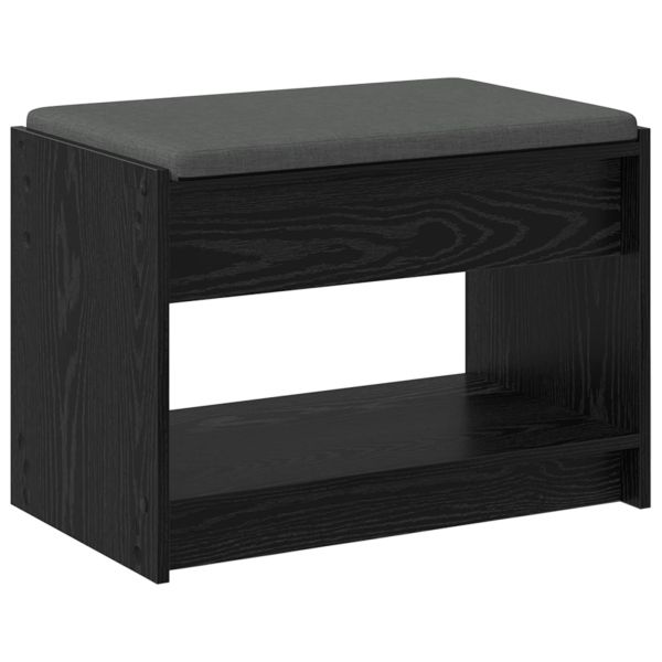 Пейка за коридор с възглавница с рафт Черен Дъб 63 x 38 x 45 см