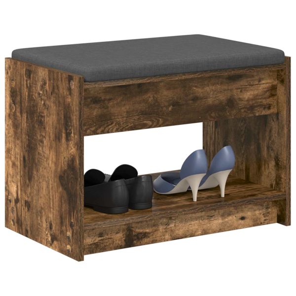 Пейка за коридор с възглавница Пушена Дъб 63 x 38 x 45 см