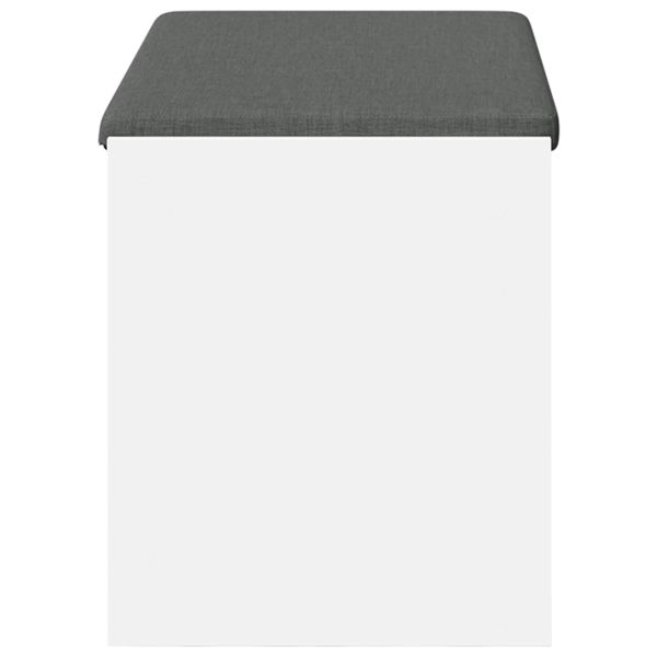 Пейка за коридор Бял 83 x 38 x 45 см Композитно дърво и текстил