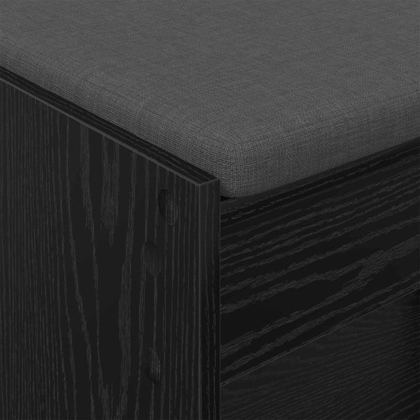 Пейка за коридор с възглавница с рафт Черен Дъб 83 x 38 x 45 см
