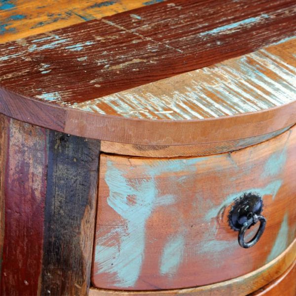 Шкаф от регенерирано дърво масив с 3 чекмеджета