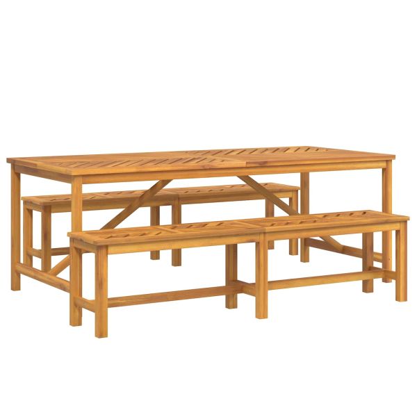 Комплект за хранене в градината 3 pcs Кафяво