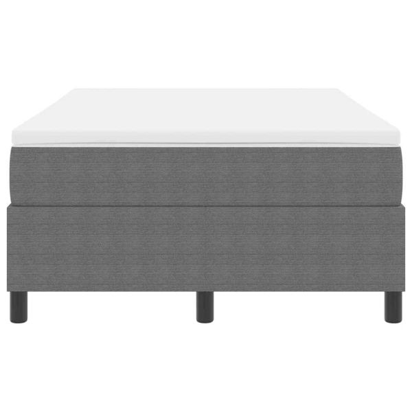 Легло с пружинирана основа Светлосив и бял 120 x 200 cm