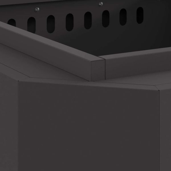 Бездимна камина Черно 58 x 58 x 51 см Студено валцована стомана