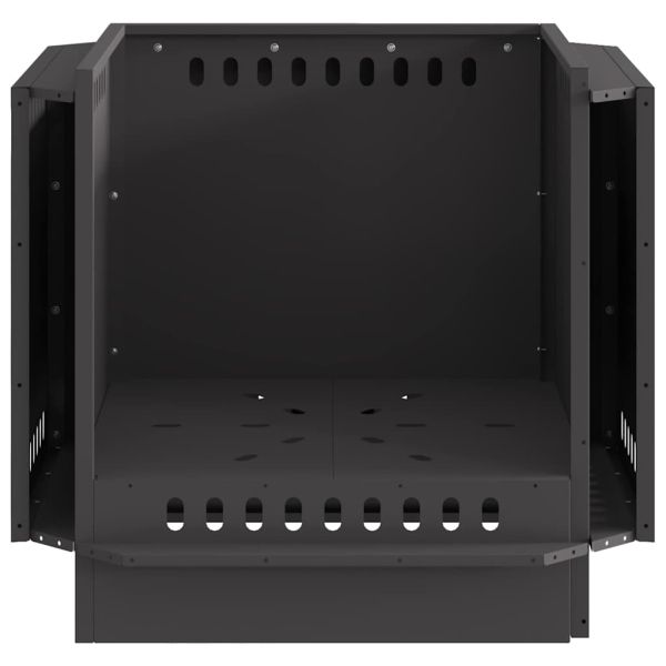 Бездимна камина Черно 58 x 58 x 51 см Студено валцована стомана