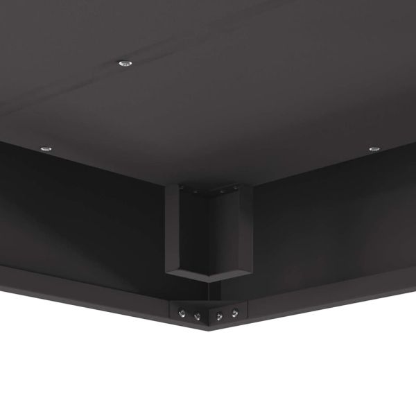 Огнище Черно 80 x 80 x 40 cm Стомана