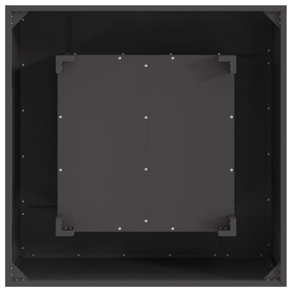 Огнище Черно 80 x 80 x 40 cm Стомана