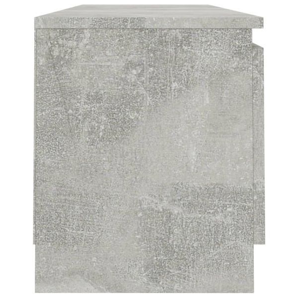 ТВ шкаф, бетонно сиво, 120x30x35,5 см, инженерно дърво