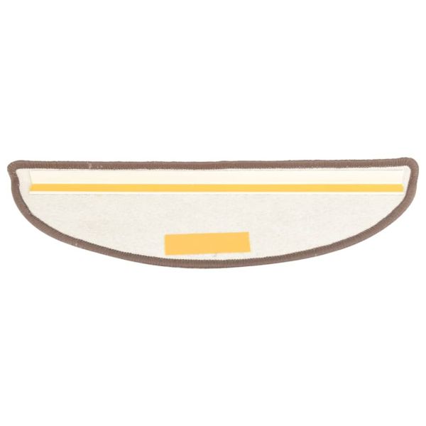 Постелки за стъпала, 15 бр, кафяви, 65x21x4 см