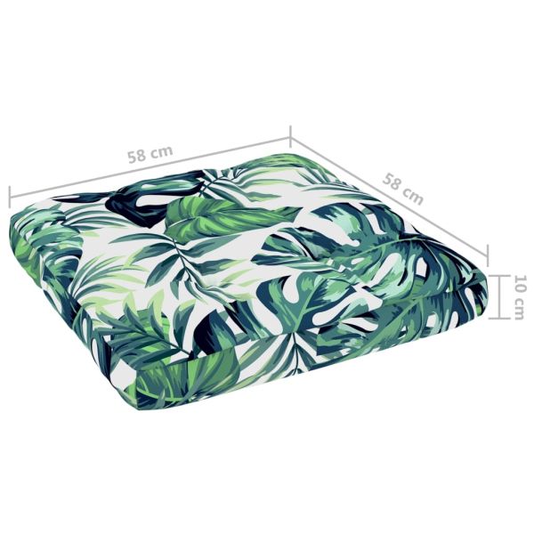 Палетен комплект с възглавници, 4 части, импрегниран бор