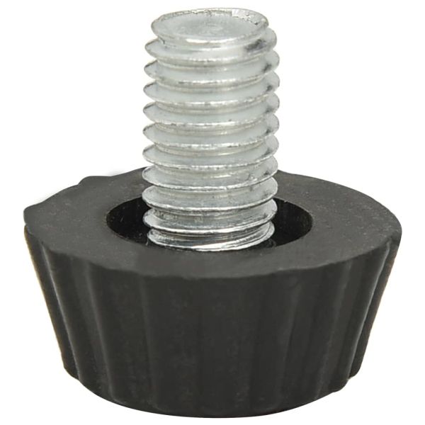 315594 Adjustable Furniture Feet M8 18 pcs Black