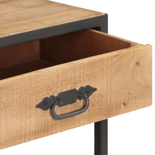 Конзолна маса, 90x35x74 см, регенерирано дърво масив